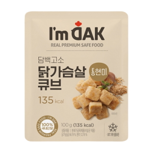 제이웰푸드 아임닭 담백고소 통현미 닭가슴살 큐브 100g (1개)_이미지