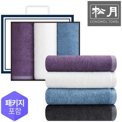 송월타월 뱀부 프리미엄40 선물세트 180g (3장)
