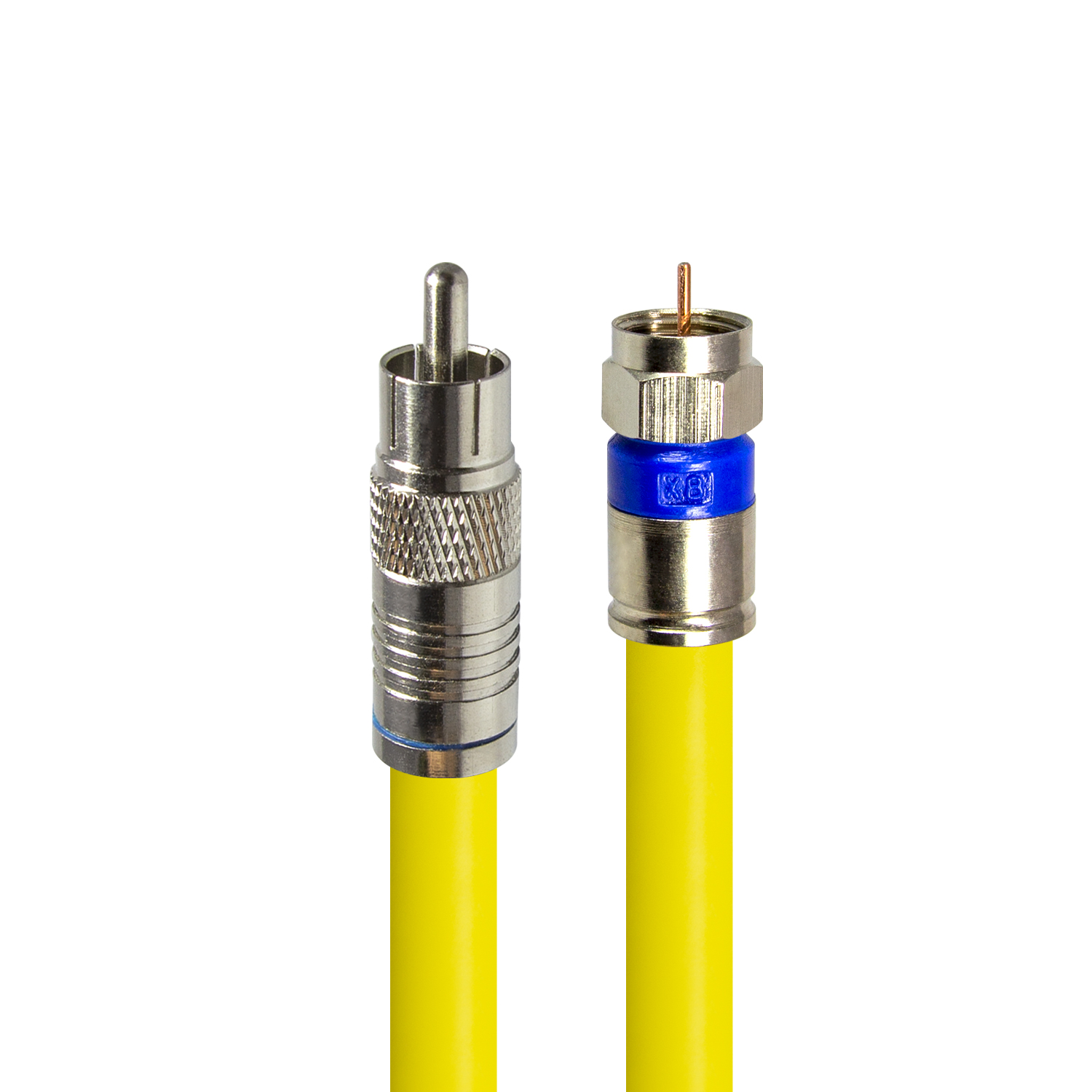 탑라인에이치디 HDTOP 국산 RCA TO RF 5C 옐로우 동축 케이블 (HT-ZYCR150, 15m)_이미지