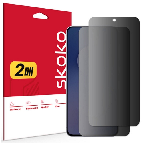 스코코 갤럭시S25 FE 프라이버시 액정보호필름 (액정 2매)_이미지