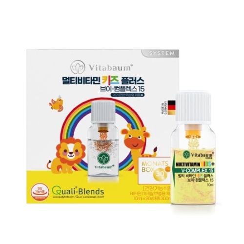 비타바움 멀티비타민 키즈플러스 브이컴플렉스 15 10ml 30병 (1개)_이미지
