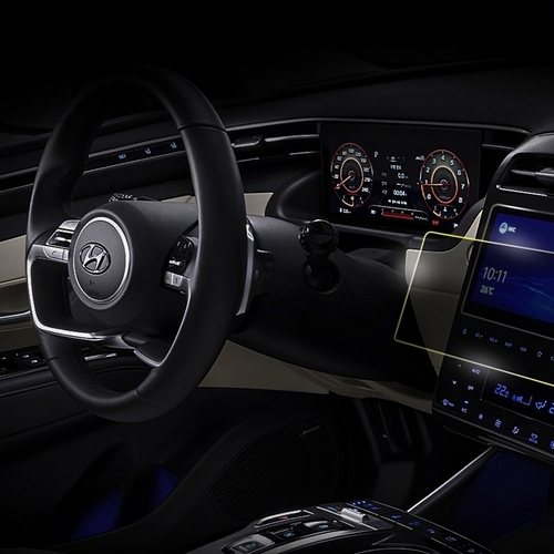 지티글로벌 다이아코트 올레포빅 내비게이션 액정보호 필름 현대 아반떼 CN7 전용 FULL H08