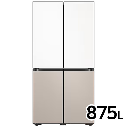 삼성전자 비스포크 새틴 RF85DB90B1 (화이트+베이지) (일반설치)_이미지