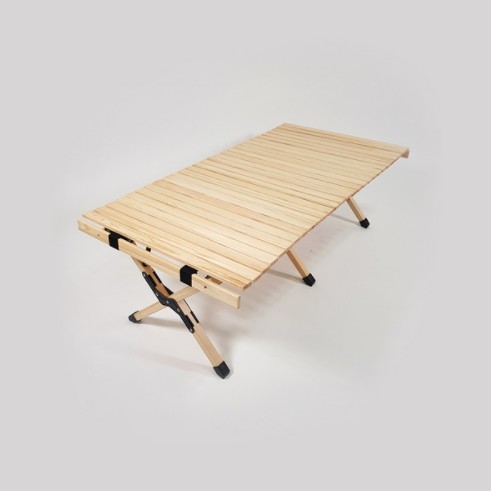 영프로듀스 자니 캠핑 우드 감성 롤 테이블 (대형)_이미지