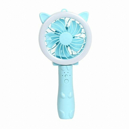 디자인에버 LED 리틀캣 충전식 핸디 선풍기 ver.3_이미지