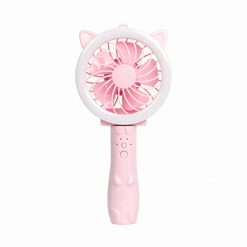 디자인에버 LED 리틀캣 충전식 핸디 선풍기 ver.3_이미지