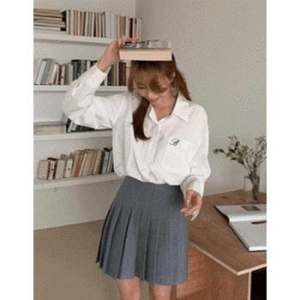 하루온도 기본 자수 셔츠 S6634630