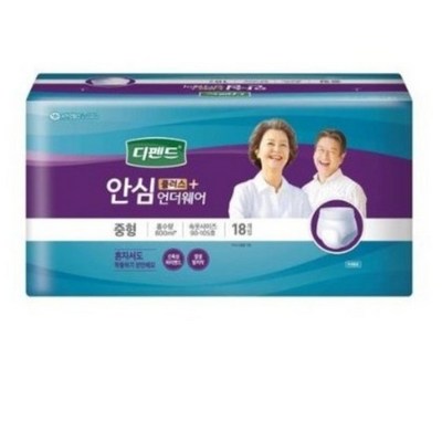 디펜드 안심플러스 언더웨어 중형 18개 (7팩(126개))_이미지