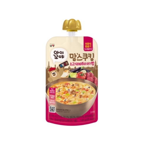남양유업 맘스쿠킹 소고기라따뚜이 아기밥 140g (1개)