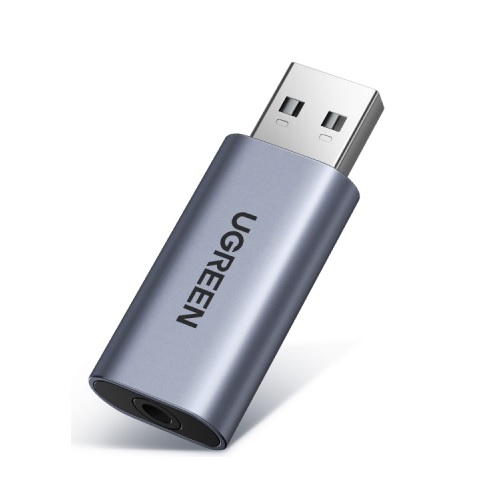 UGREEN U-80864 USB 2.0 to 3.5mm 스테레오 변환 젠더_이미지
