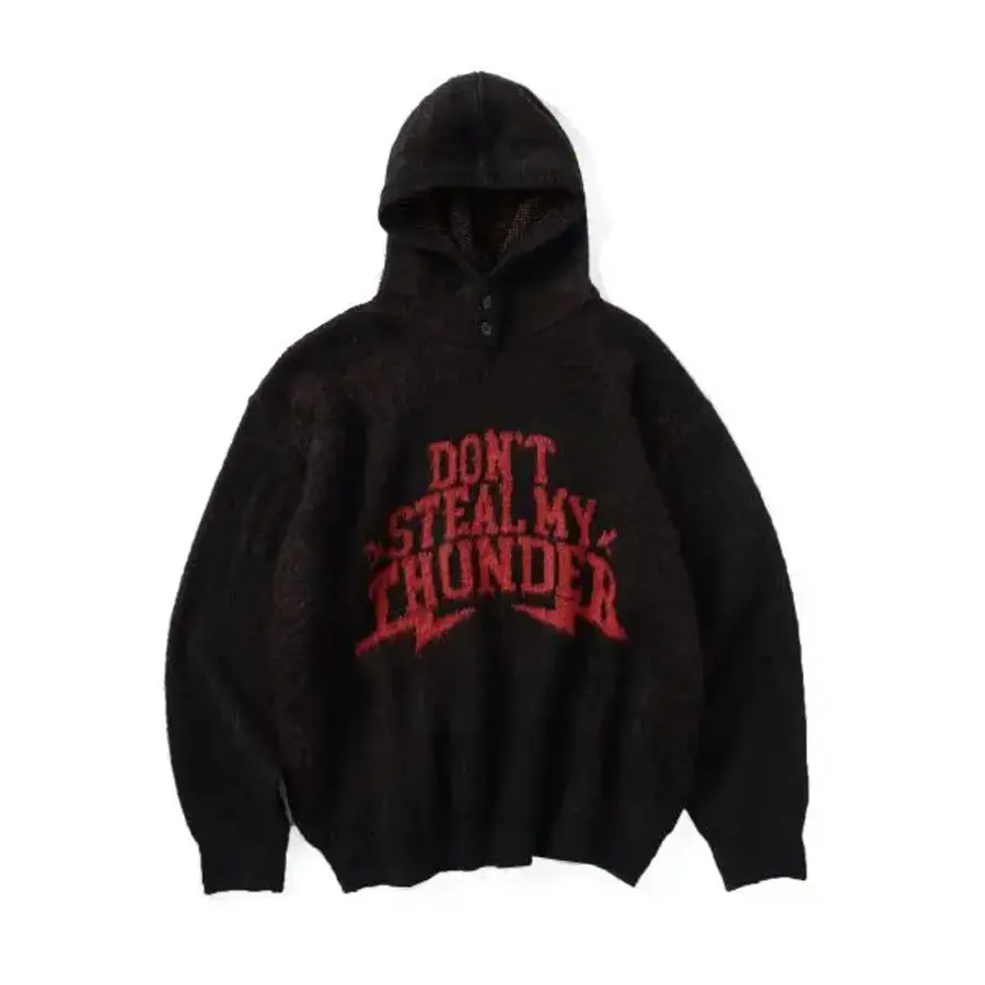 슈퍼서브 SUPERSUB THUNDER 브러쉬드 니트 후디 블랙 SUBSS24091BK 155678