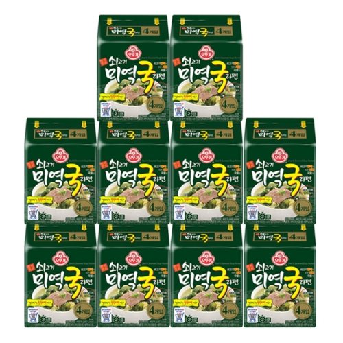 오뚜기 쇠고기 미역국 라면 115g (40개)_이미지