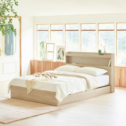 유니티 3단 서랍형 LED침대 SS