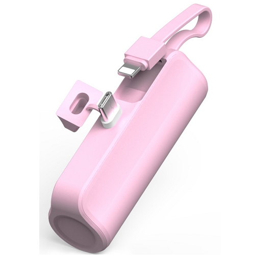 제이원 2in1 도킹형 보조배터리 HA-ST5000-2W 5000mAh (C타입+8핀 케이블)_이미지