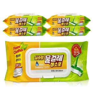 샤인 실속형 물걸레 청소포 중형 30매 (5개)