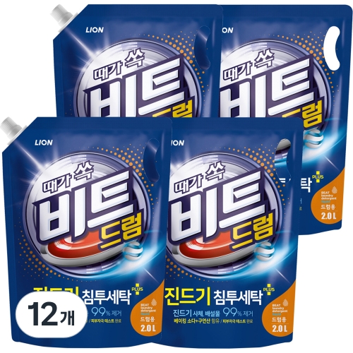 비트 진드기 액체세제 드럼용 리필 2L 12개
