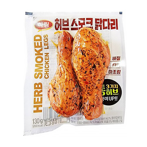 하림 허브를 입힌 스모크 닭다리 130g (1개)