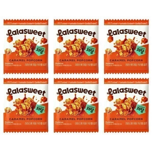 라라스윗 저당 카라멜 팝콘 30g (6개)_이미지