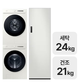 삼성전자 비스포크 AI <b>WF24CB8850BE</b> + DV21CB8890BE + 에어드레서 DF24CG5100TR