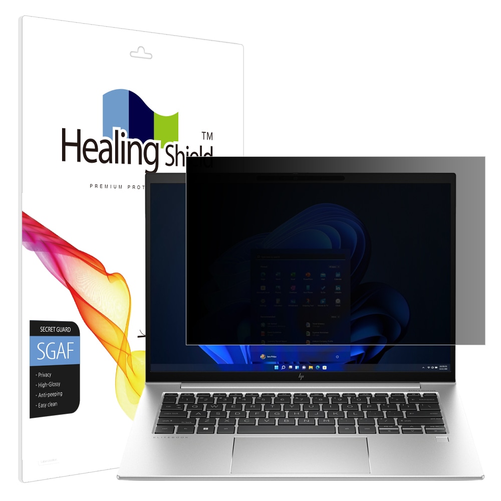 폰트리 힐링쉴드 HP 엘리트북 845 G10 프라이버시 고광택 사생활 보호필름