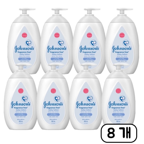 존슨앤존슨 존슨즈베이비 화이트 로션 500ml (8개)