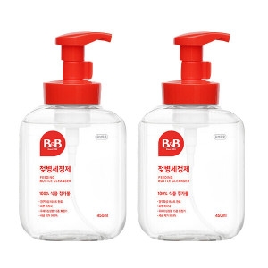 B&B 거품형 용기 젖병세정제 450ml 2개