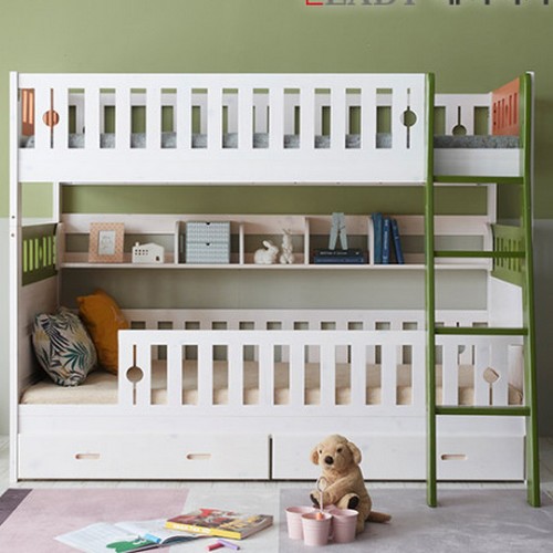 레이디가구 드림 분리형 2층침대+가드+서랍+책장이미지입니다. 누르면 해당 게시물로 새창이동합니다.