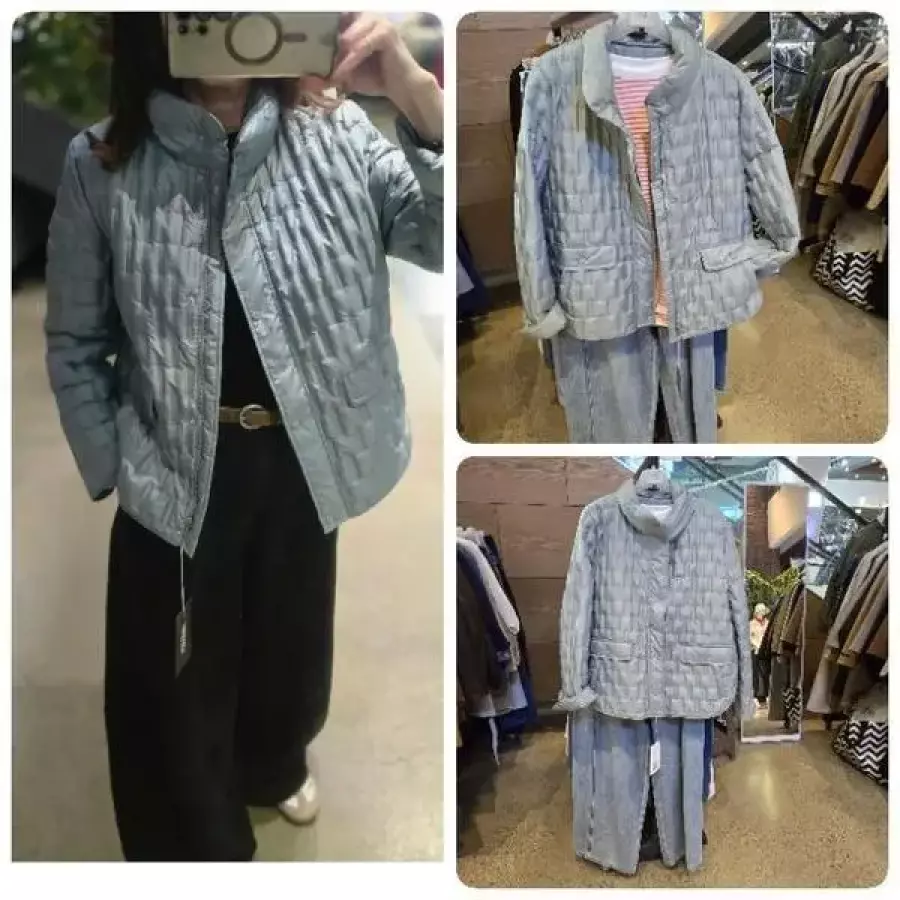 오프리미츠 MG01 세련미넘치는 헨리넥가볍고포근해집업세미정장덕점퍼재킷 B26D S52809424_이미지