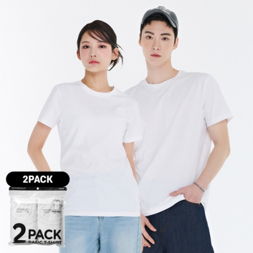 공용 2PACK 반팔 티셔츠-DDZU8288A11