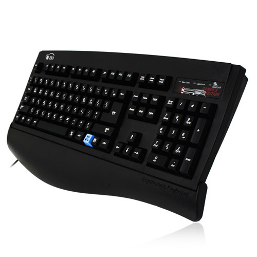 Bless ZIO DT35 PS/2 블랙 게이밍 키보드 (손목받침대 포함)_이미지