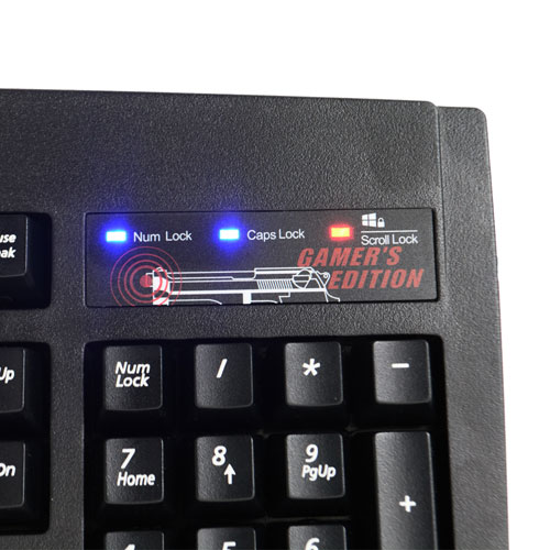 Bless ZIO DT35 PS/2 블랙 게이밍 키보드 (손목받침대 포함)_이미지