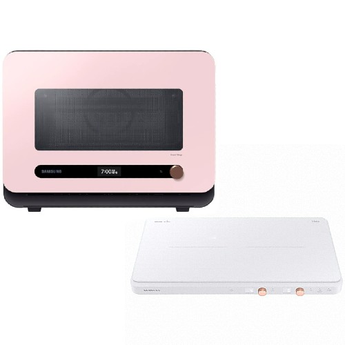 삼성전자 비스포크 큐커 멀티 MO22A7797 + 더플레이트 NZ60R7703PW (큐커 핑크)_이미지