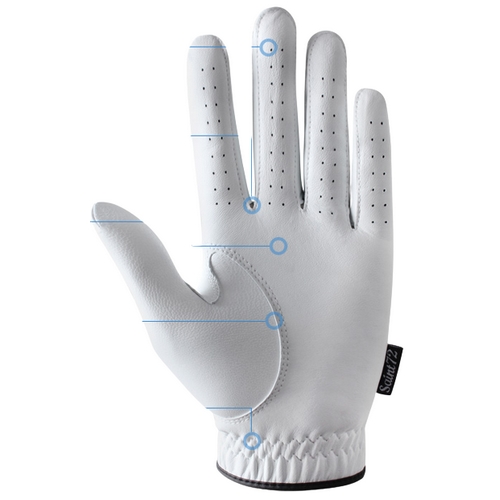 세인트72 스컬 올양피 골프장갑 (4개)_이미지