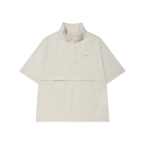 와키윌리 WACKY WILLY 하트 와펜 나일론 반팔 아노락 점퍼 에크루 WA2402JK13EC 286823_이미지