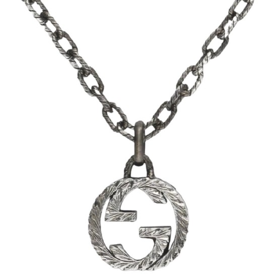 구찌 인터로킹 G 펜던트 목걸이 455307 J8400 0811_이미지