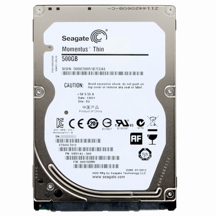 Seagate 500GB Momentus Thin ST500LT012 (SATA2/5400/16M/노트북용/중고)