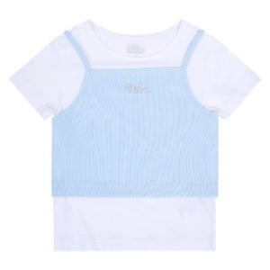 NBA NBA-KIDS KIDS 여아 레이어드 골지 티셔츠 K242TS650P20