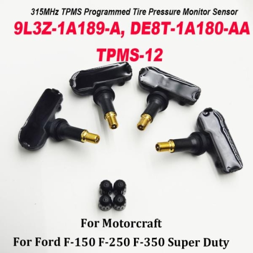 F-150 머스탱용 프로그램 타이어 압력 모니터 센서 9L3Z-1A189-A 315MHz TPMS 4 개