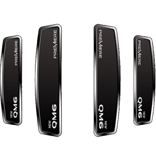 DXSOAUTO 블랙 쉴드 엠블럼 도어가드 (뉴 QM6)_이미지