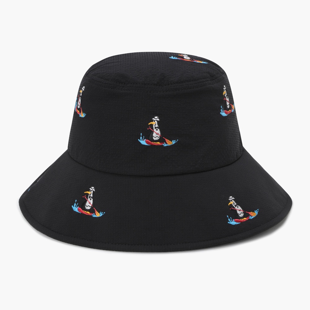 데상트골프 먼싱웨어 자수 버킷햇 블랙 MR122LCP32