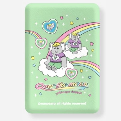 바이인터내셔널 어프어프 kkikki Over the moon-mint 무선충전 보조배터리 5000mAh