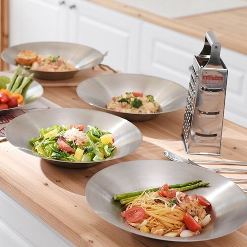 까사니 스텐 파스타접시 샐러드볼 4P set_이미지