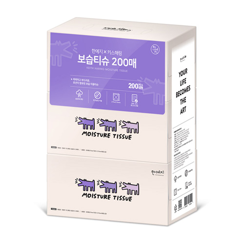 한예지 키스해링 보습티슈 200매 (3입) (1팩(3입))_이미지