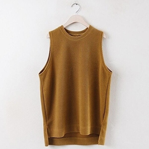 셀러허브 패션 일상 코디 골지 베스트 312w113S 빅사이즈 여성 11781251A