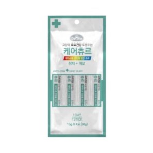 데이스포 캣 케어츄르 참치+게살 60g (15g x 4p) (8개)_이미지