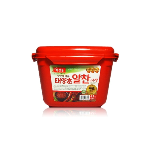 CJ제일제당 해찬들 맛있게 매운 태양초 알찬 고추장 4.5kg