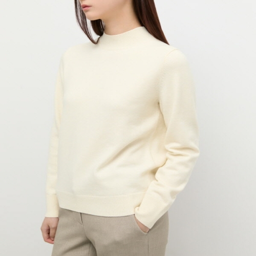 쉬즈미스 울 블렌드 하프넥 니트 SSKPOP42110_이미지