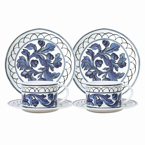 몰리해치 헤리티지 블루버드 티타임 세트 6P