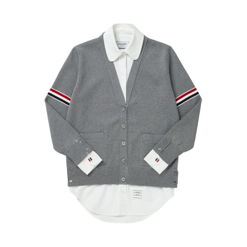 톰브라운 RWB 옥스퍼드 셔츠 가디건_FKC456A Y3007 055_이미지