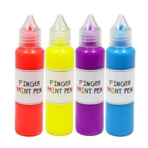핑거 페인트펜 형광 히아신스 세트 50ml x 4색 S11529112